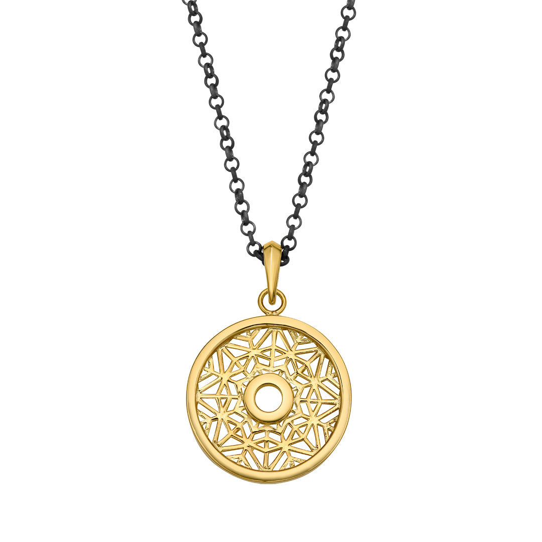Solar II Necklace (mixed metal)